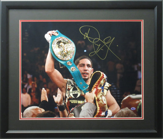 Danny Garcia Autographed "Belts" 16x20 Photo Framed