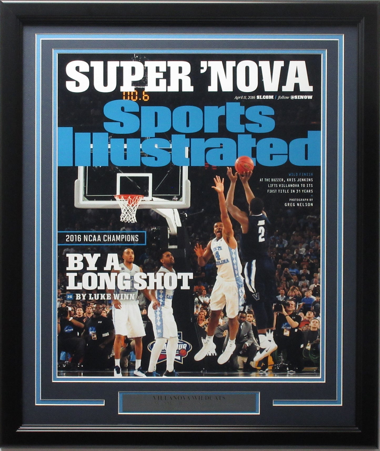 Villanova Wildcats 16x20 "Sports Illustrated" Photo Framed