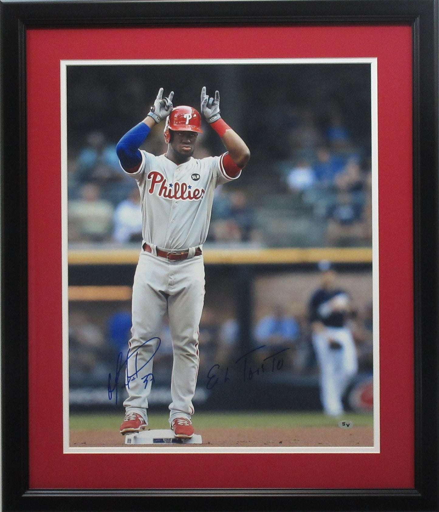 Odubel Herrera Philadelphia Phillies Autographed 16x20 Photo Framed