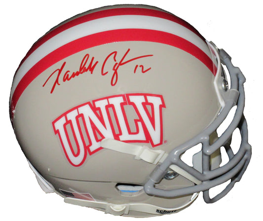 Randall Cunningham UNLV Runnin Rebels Autographed Mini Helmet