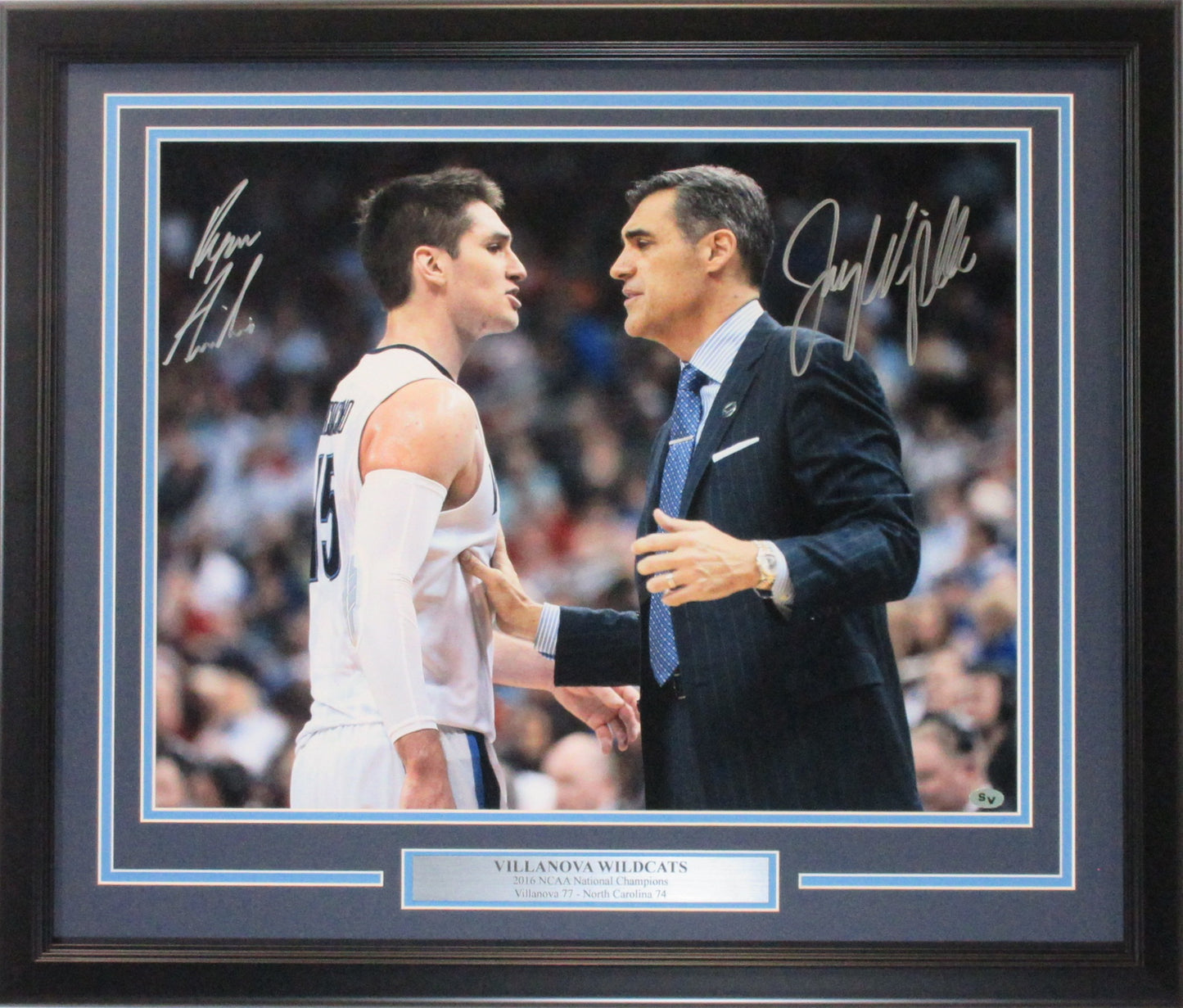 Jay Wright & Ryan Arcidiacono Autographed 16x20 Villanova Photo