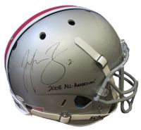 Malcolm Jenkins Autographed FS Ohio State Buckeyes Helmet inscribed "2008 All-American" JSA