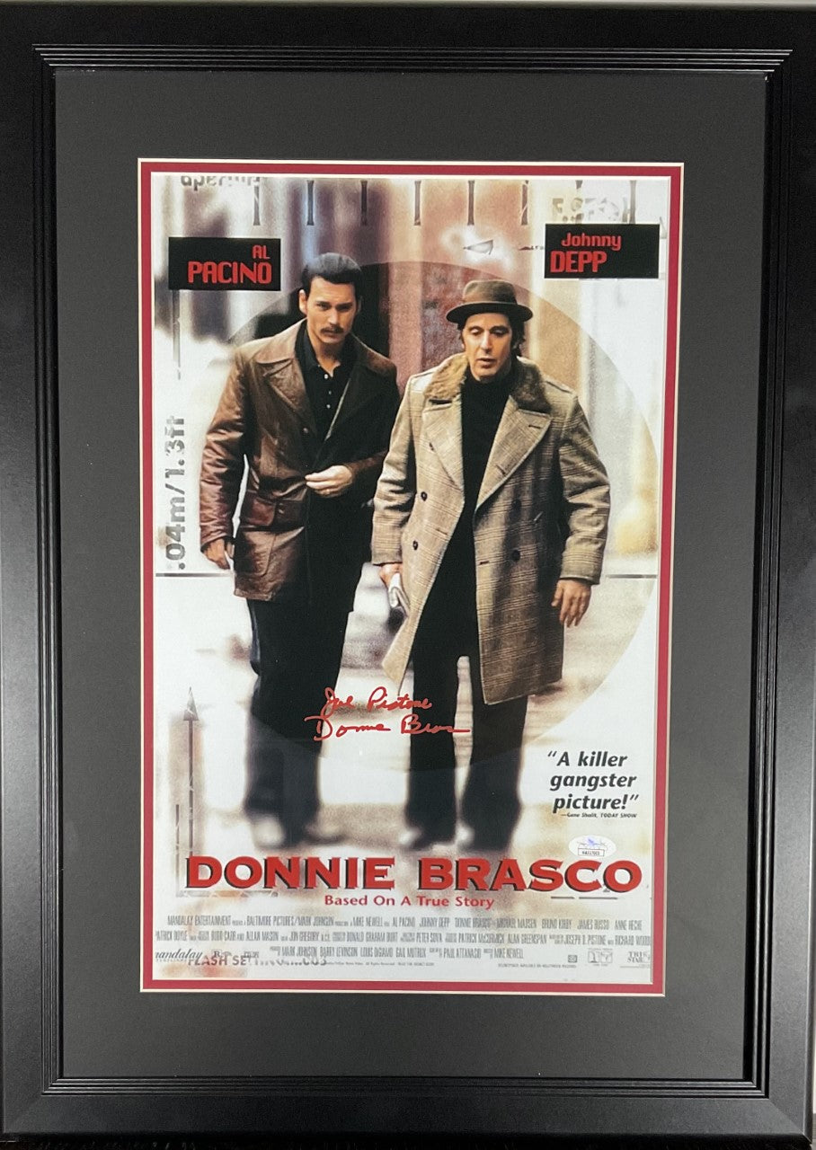 Donnie Brasco "Movie Poster" Autographed Photo Framed