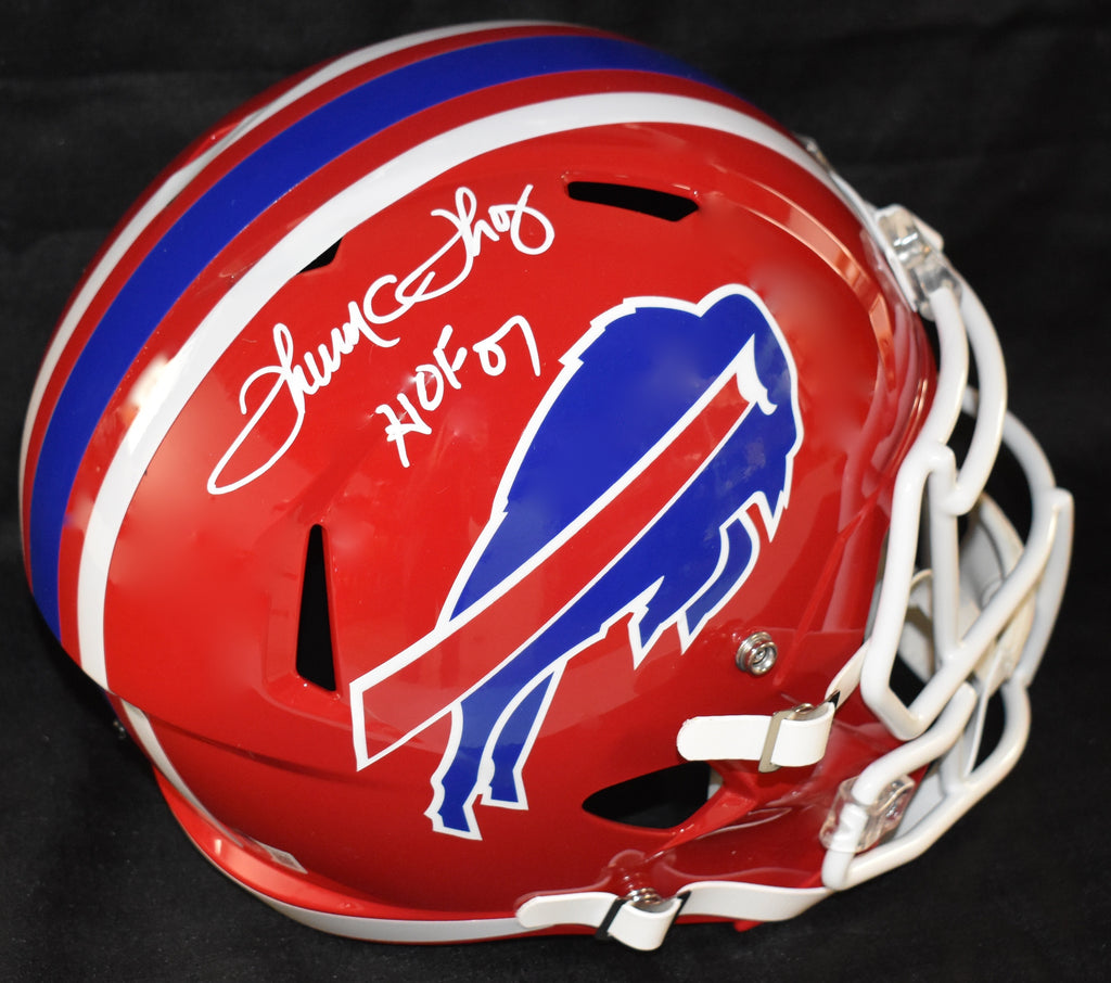 THURMAN THOMAS BILLS AUTOGRAPHED CAMO SPEED AUTHENTIC HELMET