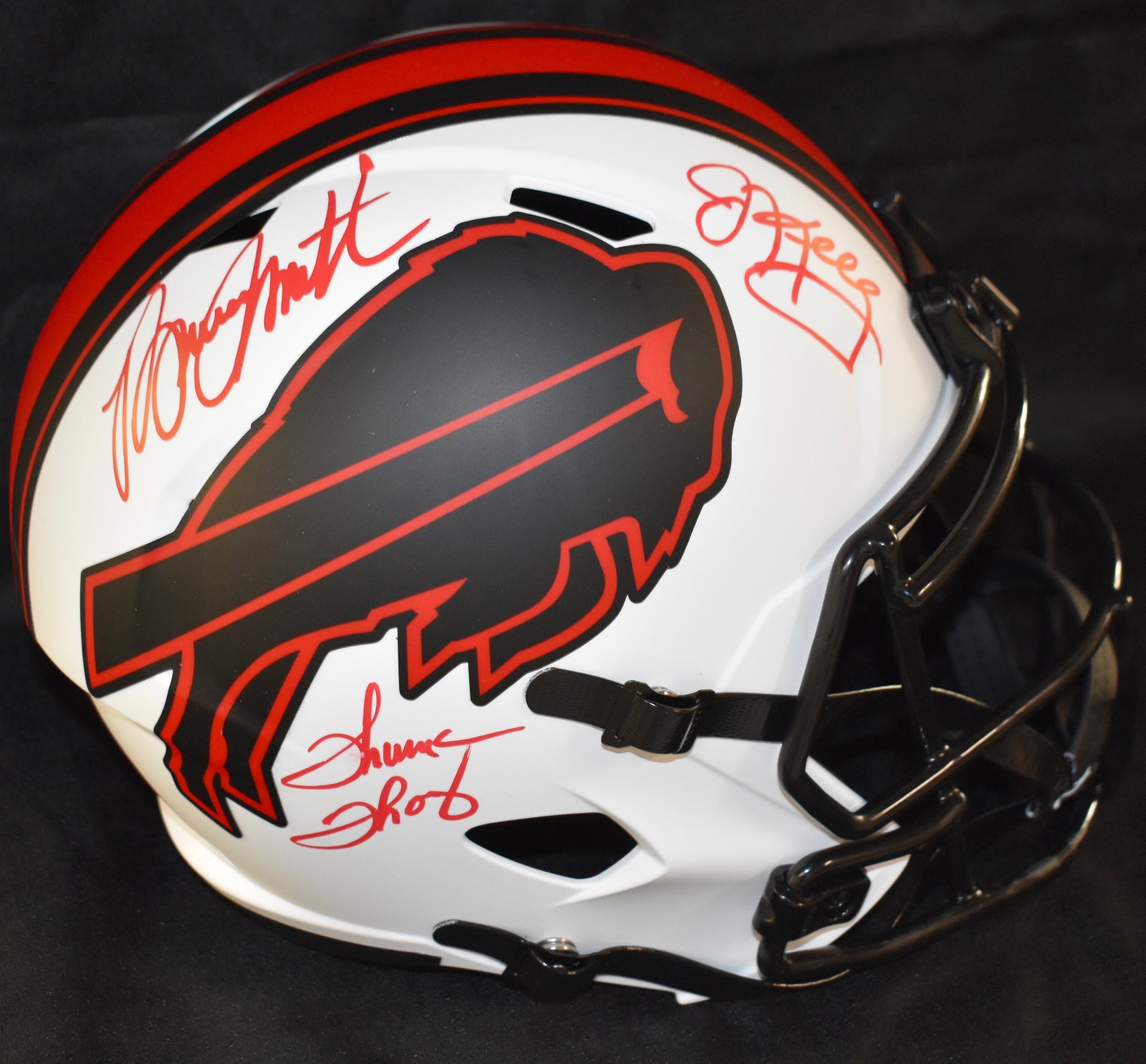 Kelly, Thomas & Smith Autographed Lunar Eclipse Buffalo Bills FS Helmet