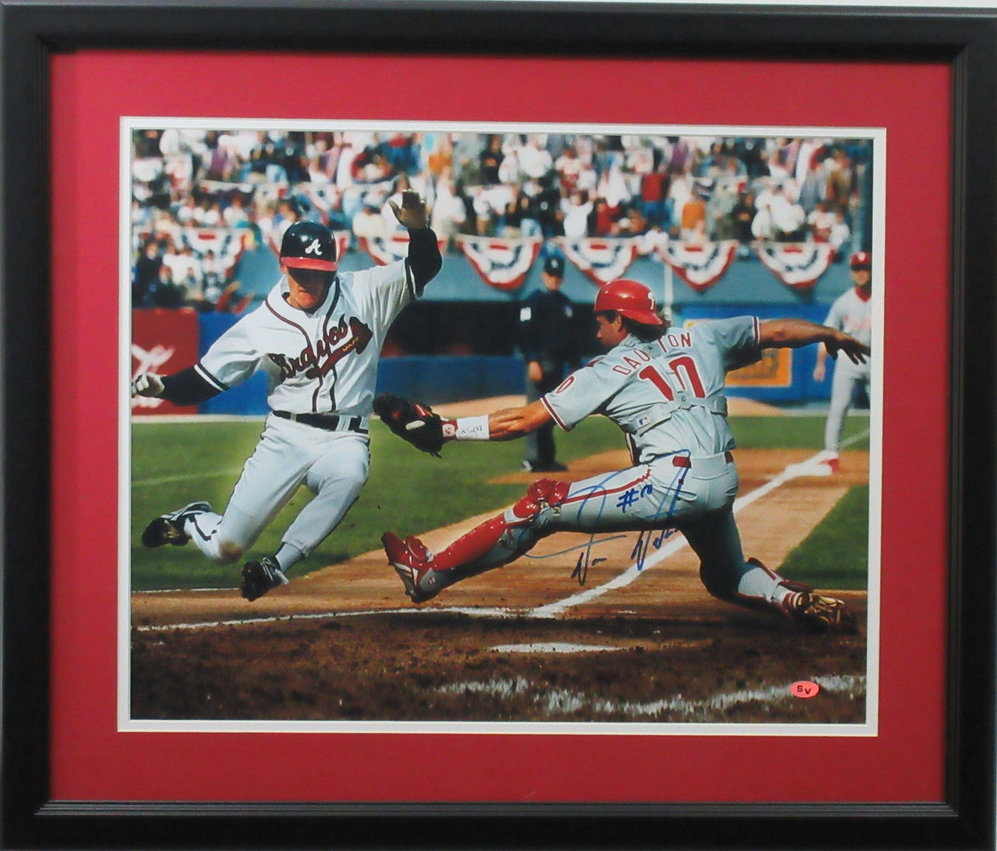 Darren Daulton Philadelphia Phillies Autographed "Tag" 16x20 Photo Framed