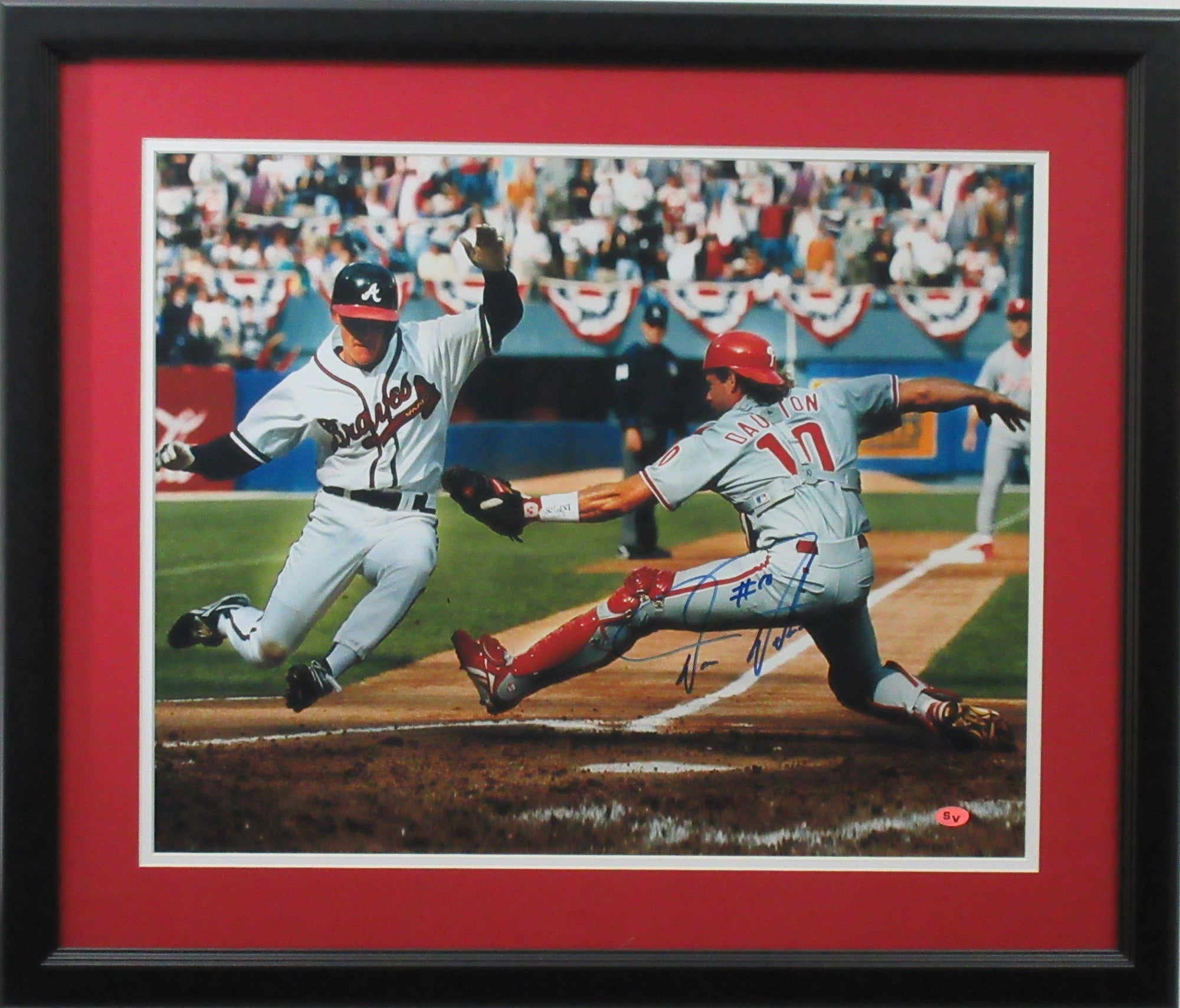 Darren Daulton Philadelphia Phillies Autographed "Tag" 16x20 Photo Framed