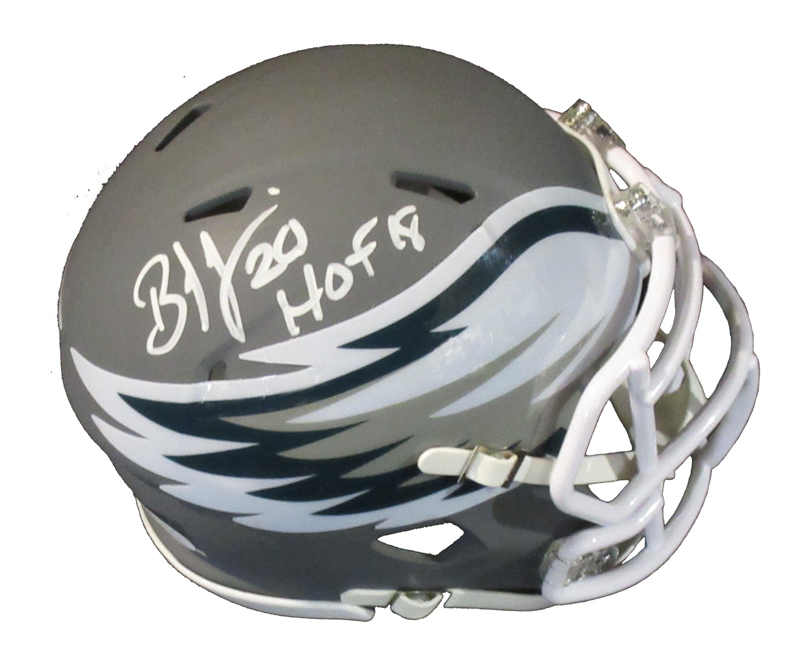 Lawrence Taylor Signed Mini Helmet Speed AMP