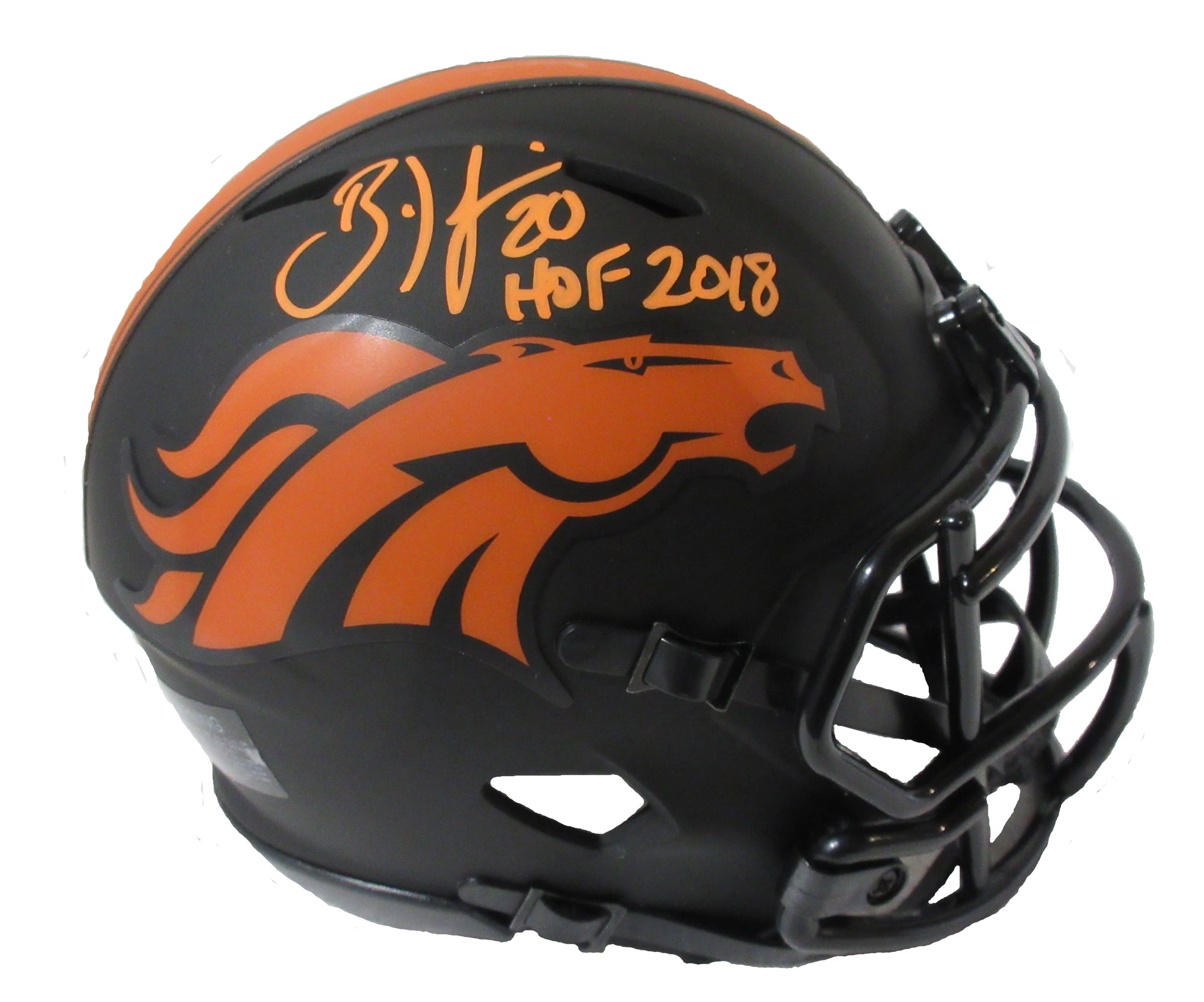 Brian Dawkins Autographed Denver Broncos "Eclipse" Mini-Helmet