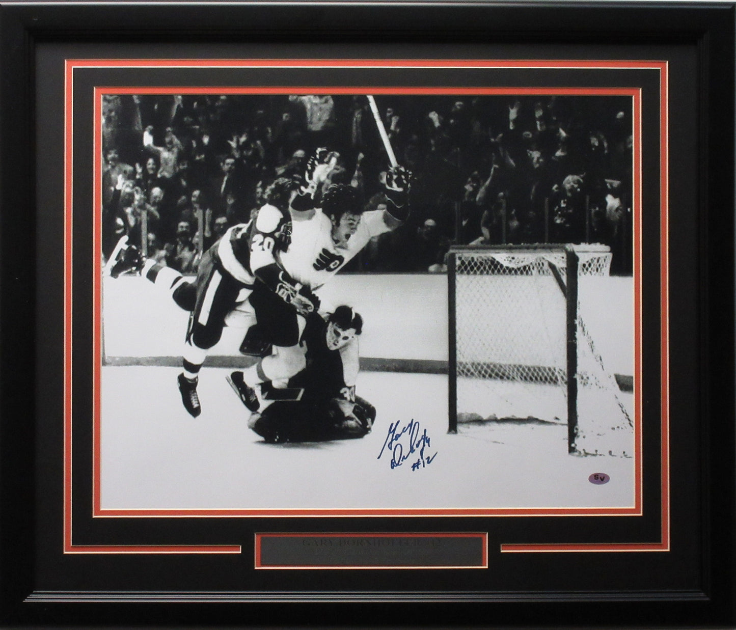 Gary Dornhoeffer Autographed 16x20 Philadelphia Flyers "OT Goal" Photo Framed