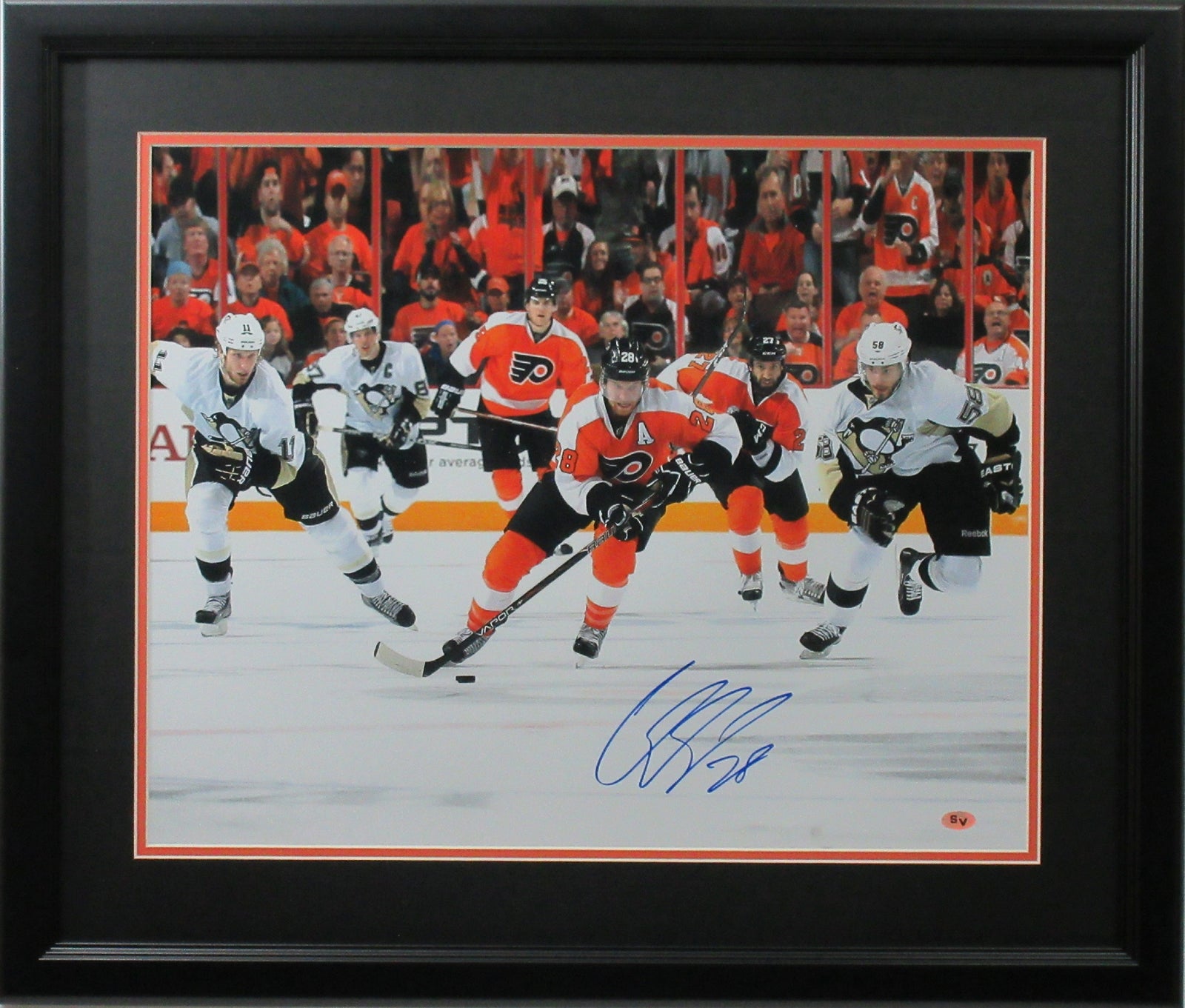 John Leclair Autographed Signed Framed Philadelphia Flyers 