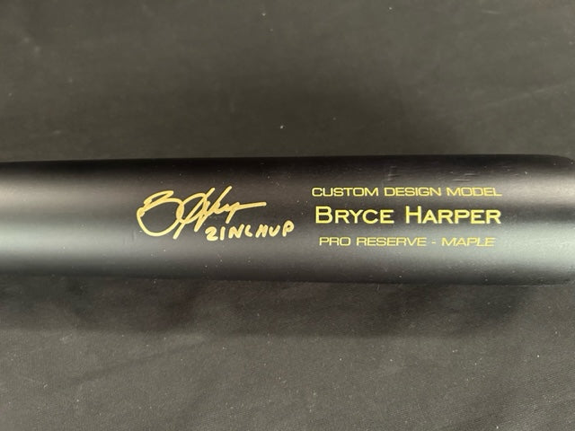 Bryce Harper Philadelphia Phillies Autographed Victus Game Model Bat "21 NL MVP"