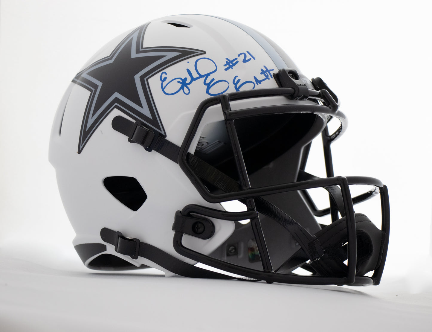 Ezekiel Elliott Autographed Dallas Cowboys Lunar Eclipse Replica Helmet