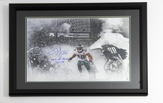 Brian Dawkins Philadelphia Eagles Autographed 16x20 Tunnel Photo Framed