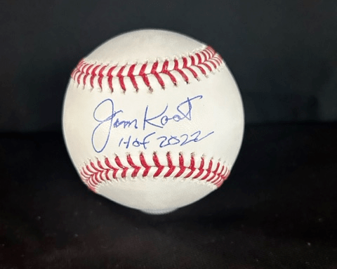 Jim Kaat Autographed Baseball Inscribed "HOF 2022"