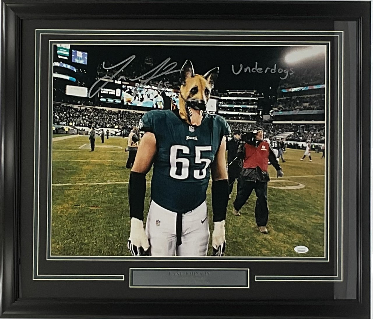 Signed Ron Jaworski Photograph - 16x20 Super Bowl framed