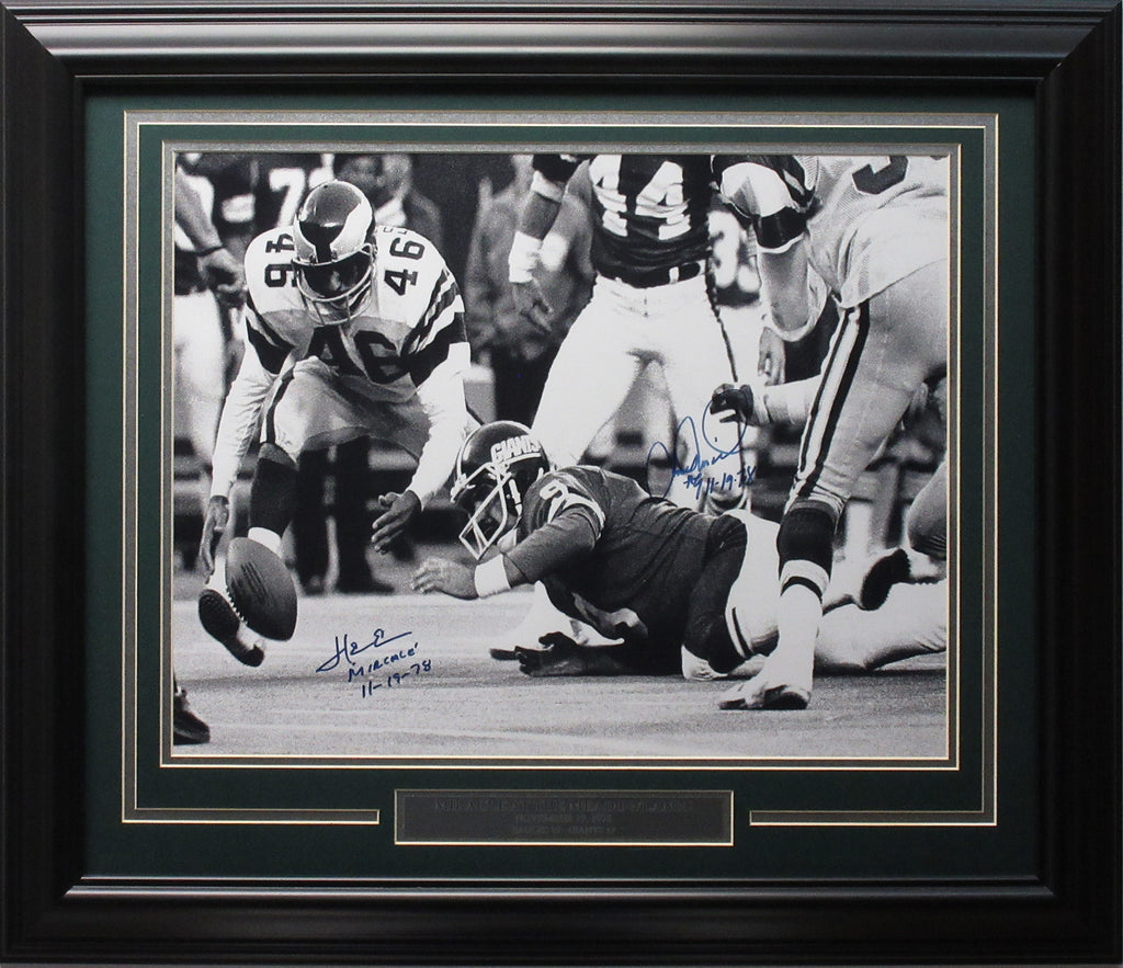 Michael Vick Philadelphia Eagles Autographed Miracle III Photo Framed