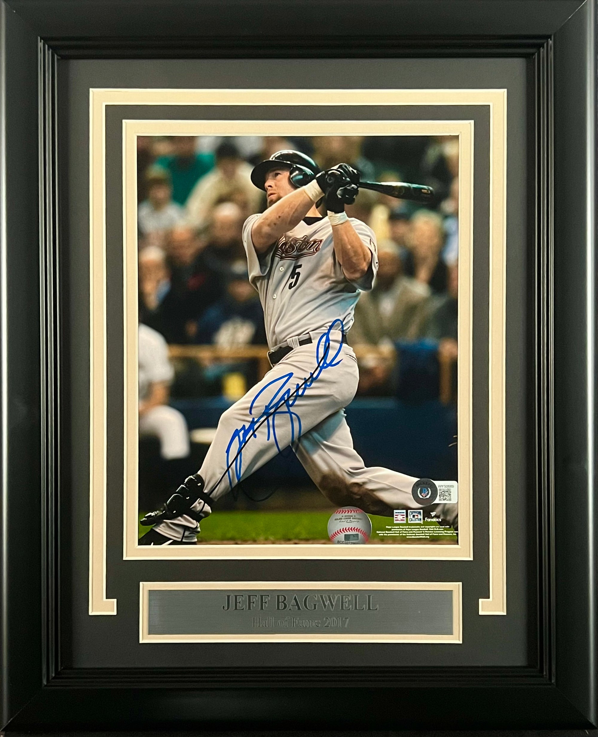 Jeff Bagwell Houston Astros Autographed 8x10 Photo Framed