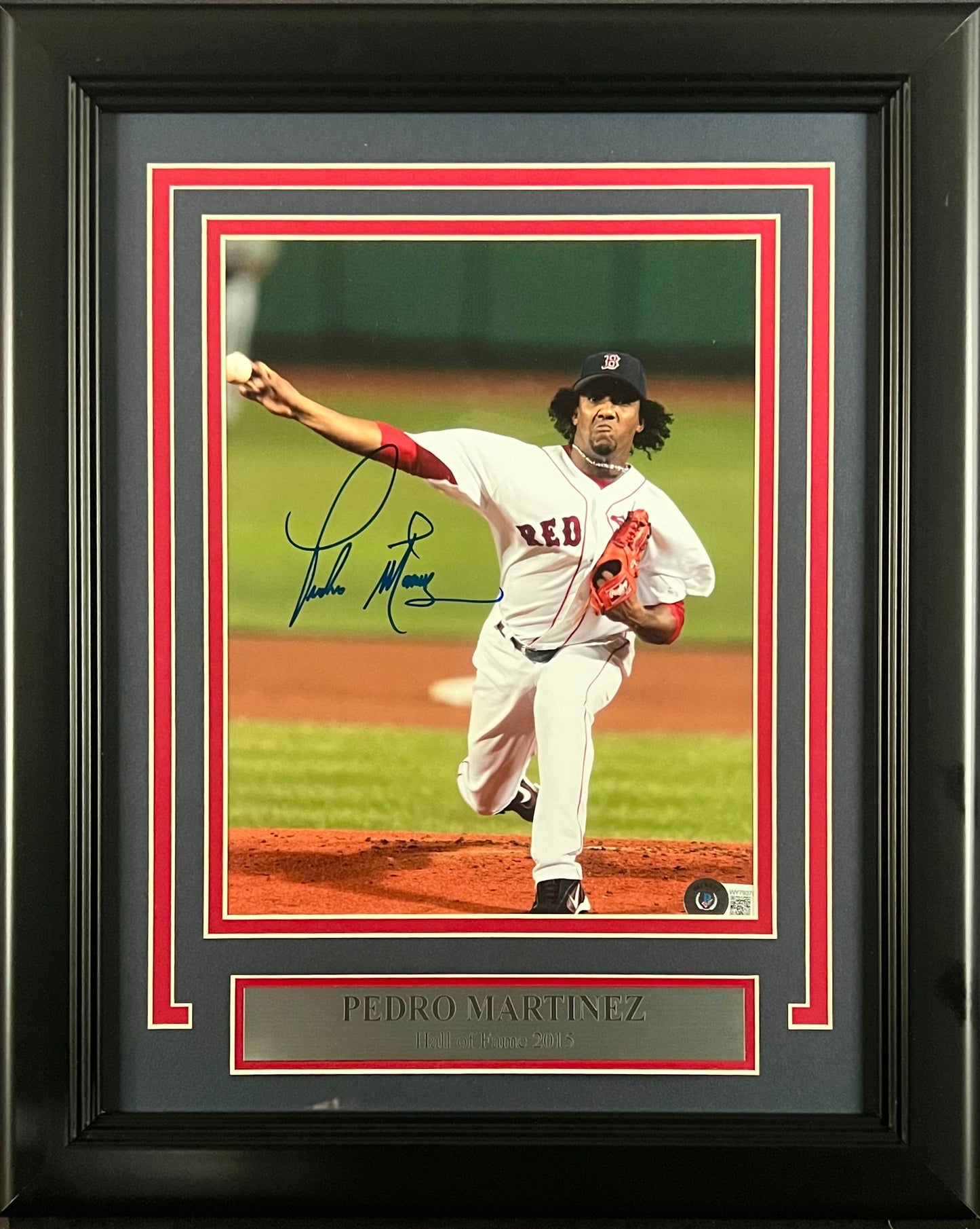 Pedro Martinez Boston Red Sox Autographed 8x10 Photo Framed