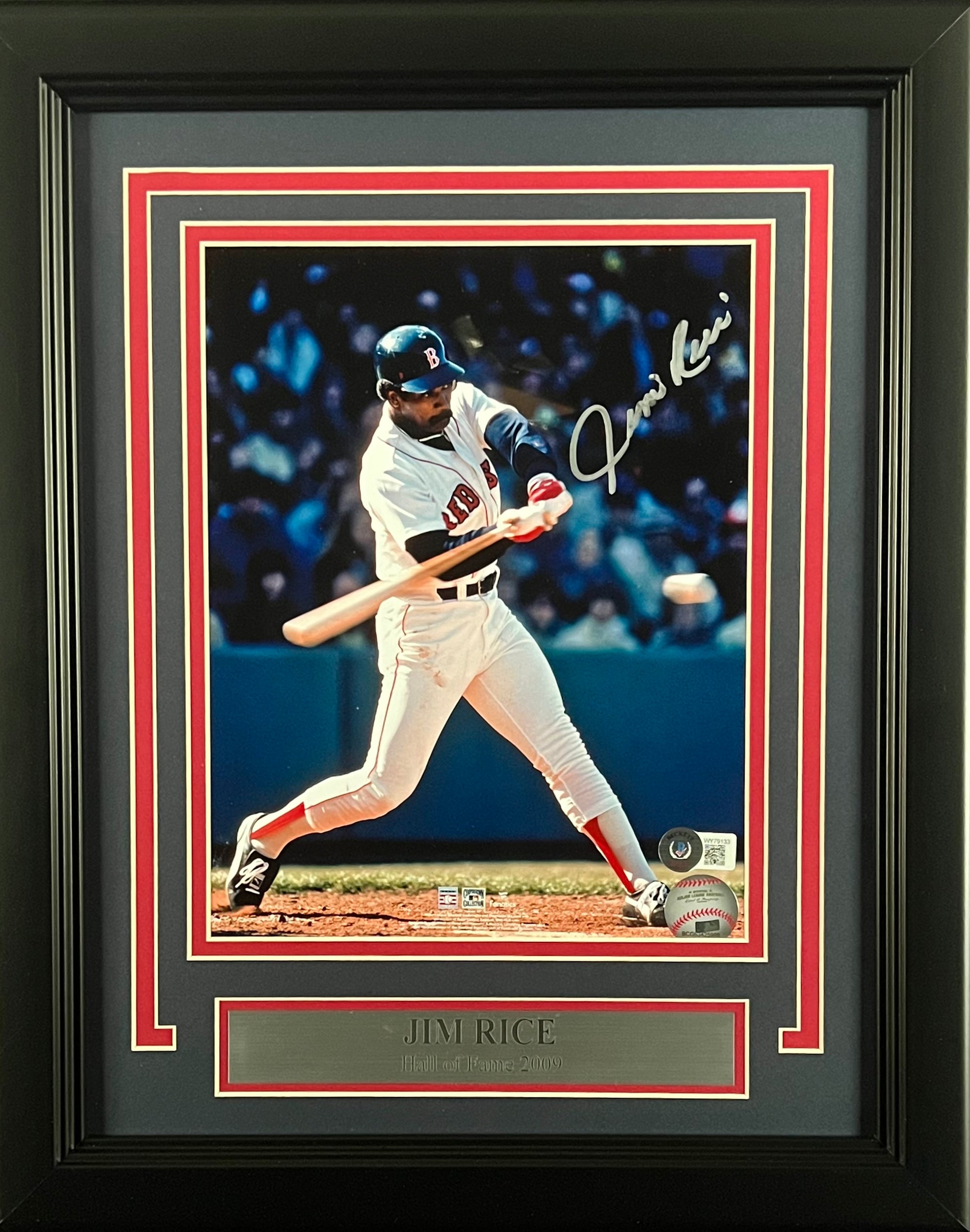 Jim Rice Boston Red Sox Autographed 8x10 Photo Framed