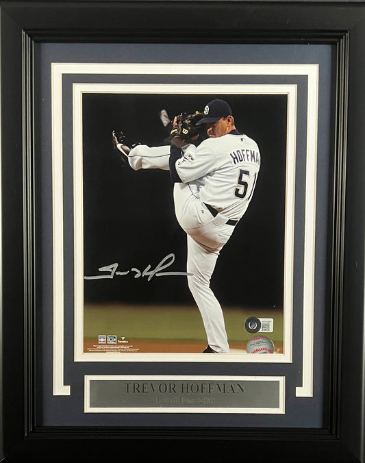 Trevor Hoffman San Diego Padres Autographed 8x10 Photo Framed