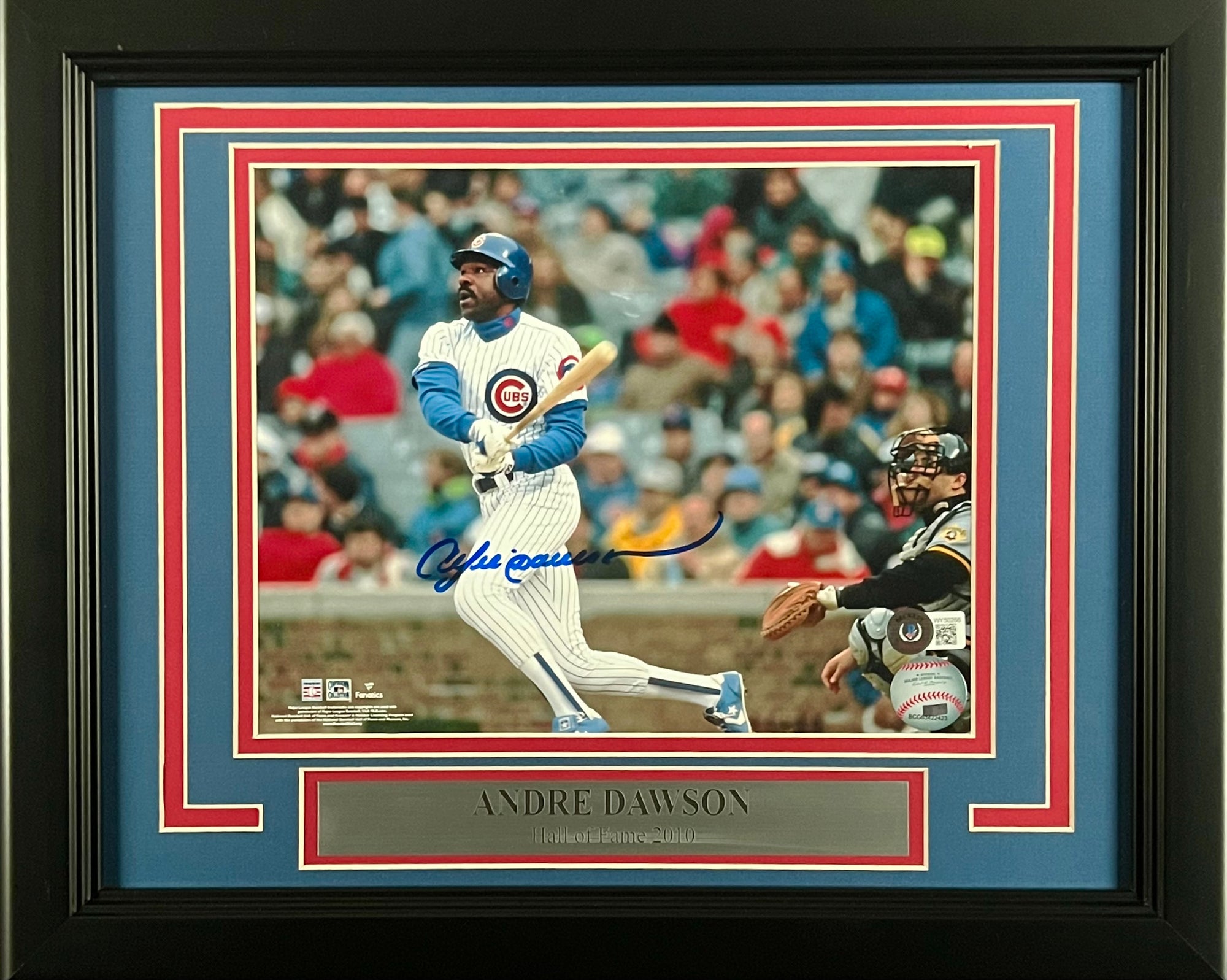 Andre Dawson Chicago Cubs Autographed 8x10 Photo Framed