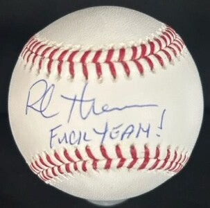 Rhys Hoskins Autographed Baseball Jersey Philadelphia Phillies Framed JSA