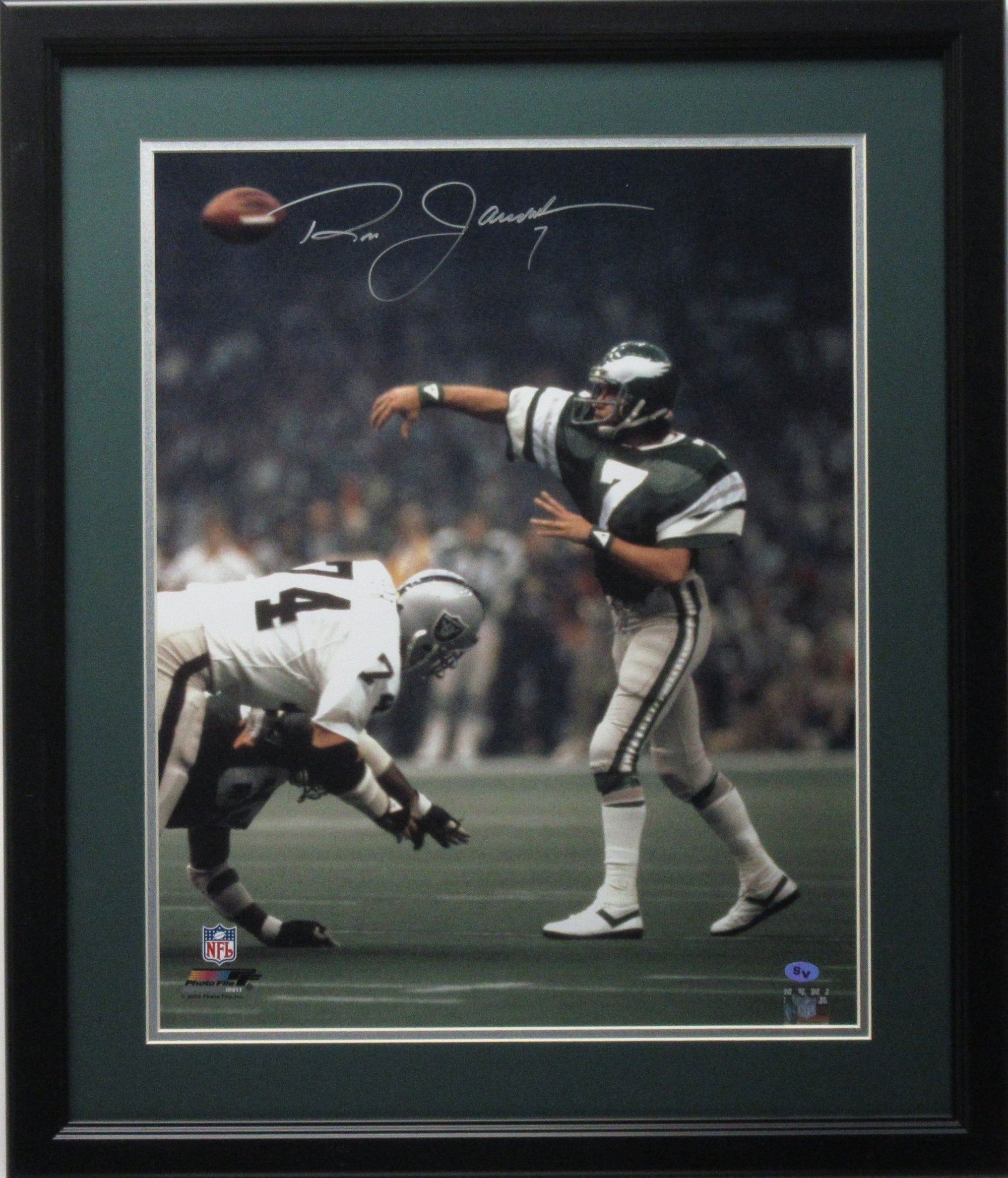 Ron Jaworski Philadelphia Eagles Autographed SB XV 16x20 Photo Framed