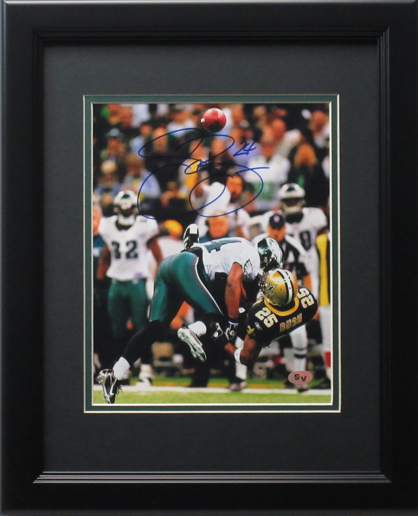 Sheldon Brown 8x10 Autographed "Hit on Reggie Bush" Photo Framed