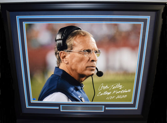 Andy Talley Villanova Wildcats Autographed 16x20 "Headset" Photo Framed