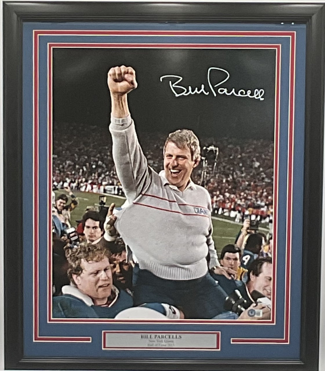 Bill Parcells New York Giants Autographed 16x20 Photo Framed
