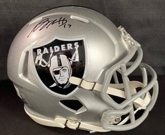 Davante Adams Autographed Raiders Flash Full Size Helmet Witness