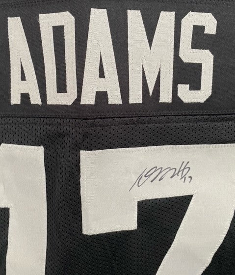 Davante Adams Autographed Las Vegas Custom Silver Football Jersey - BAS