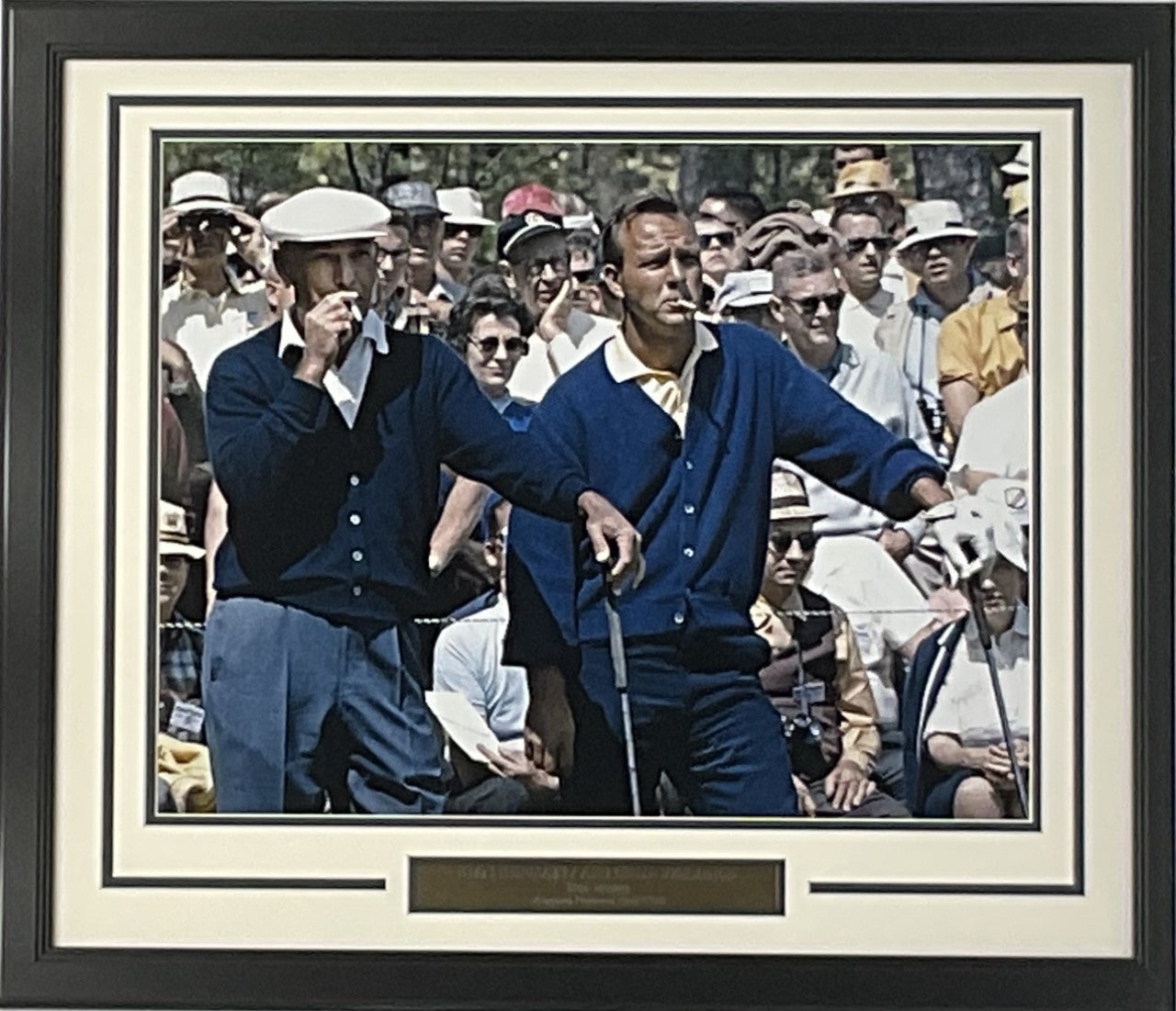 Ben Hogan & Arnold Palmer 1966 Masters "Close Up" 16x20 Photo Framed
