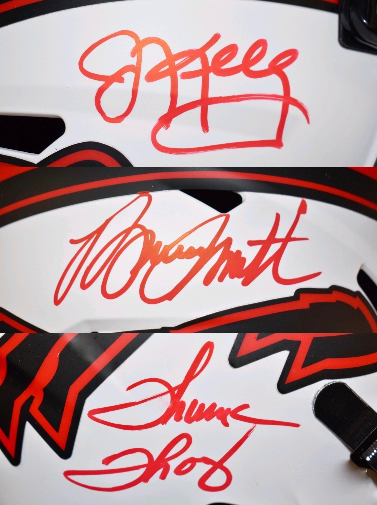 Kelly, Thomas & Smith Autographed Lunar Eclipse Buffalo Bills FS Helmet