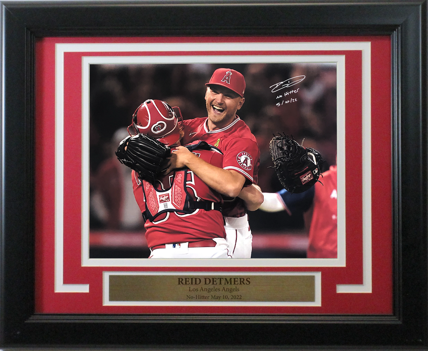 Reid Detmers Los Angeles Angels Autographed "NH 5/10/22" Photo