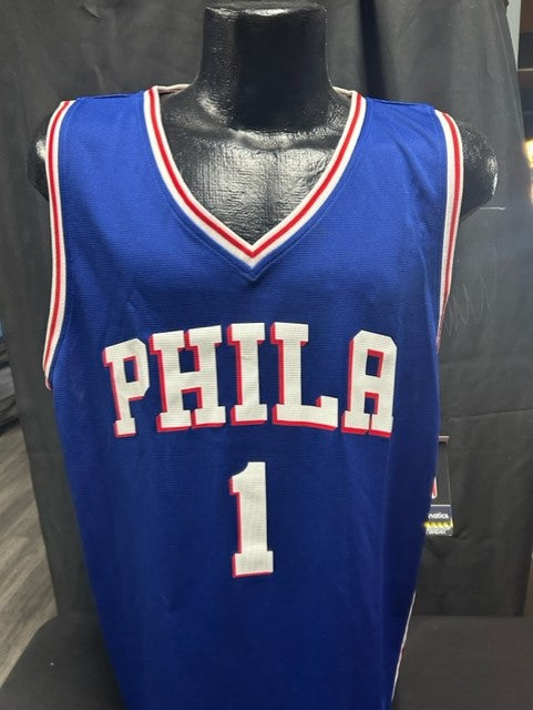 James Harden Philadelphia 76ers Autographed Replica Blue Jersey