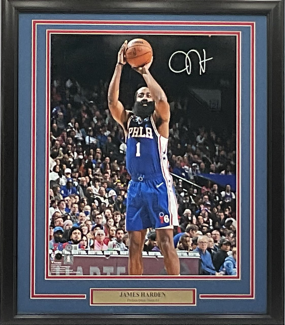 Allen Iverson Philadelphia 76ers Autographed 16x20 Stepover