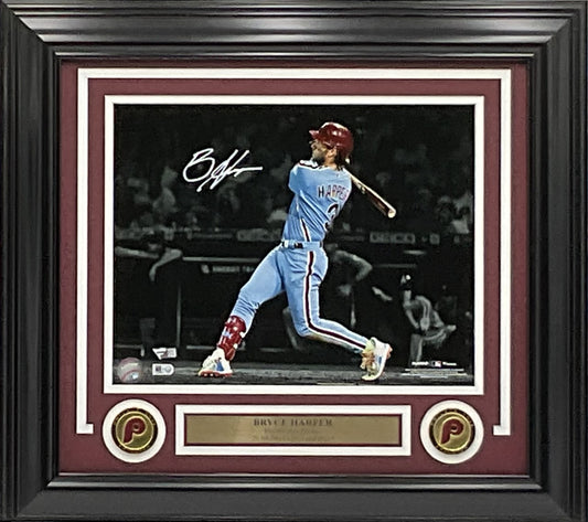 Bryce Harper Philadelphia Phillies Autographed 11x14 Photo Framed