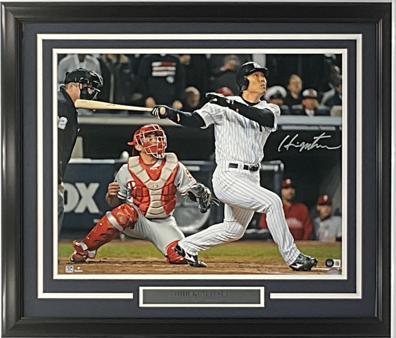 Hideki Matsui New York Yankees Autographed 16x20 Photo Framed