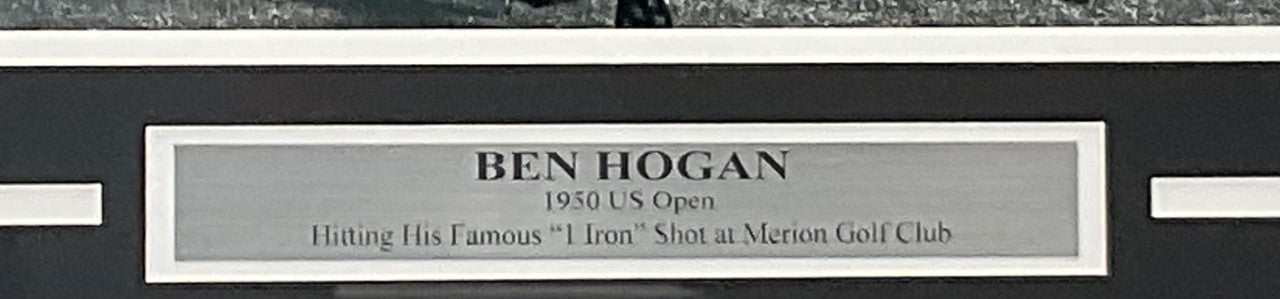 Ben Hogan "One Iron At Merion" Framed Photo