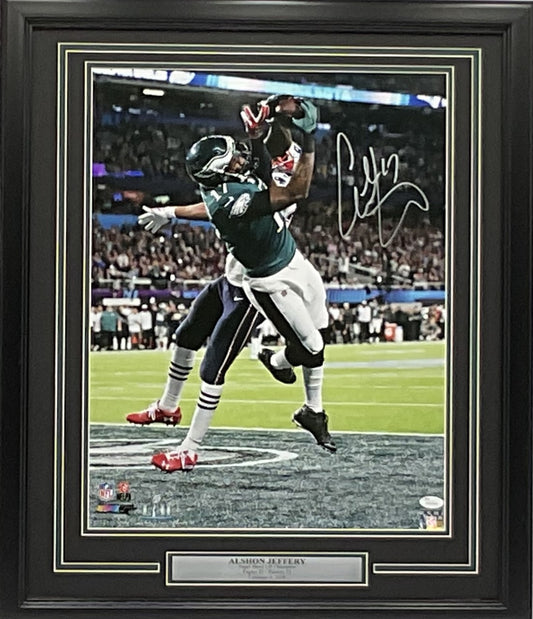 Alshon Jeffery Philadelphia Eagles SB LII Autographed 16x20 Photo Framed