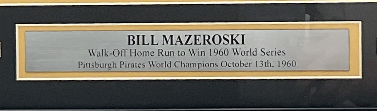 MLB Pirates Vintage Jersey Signed Bill Mazeroski Size L - CAN