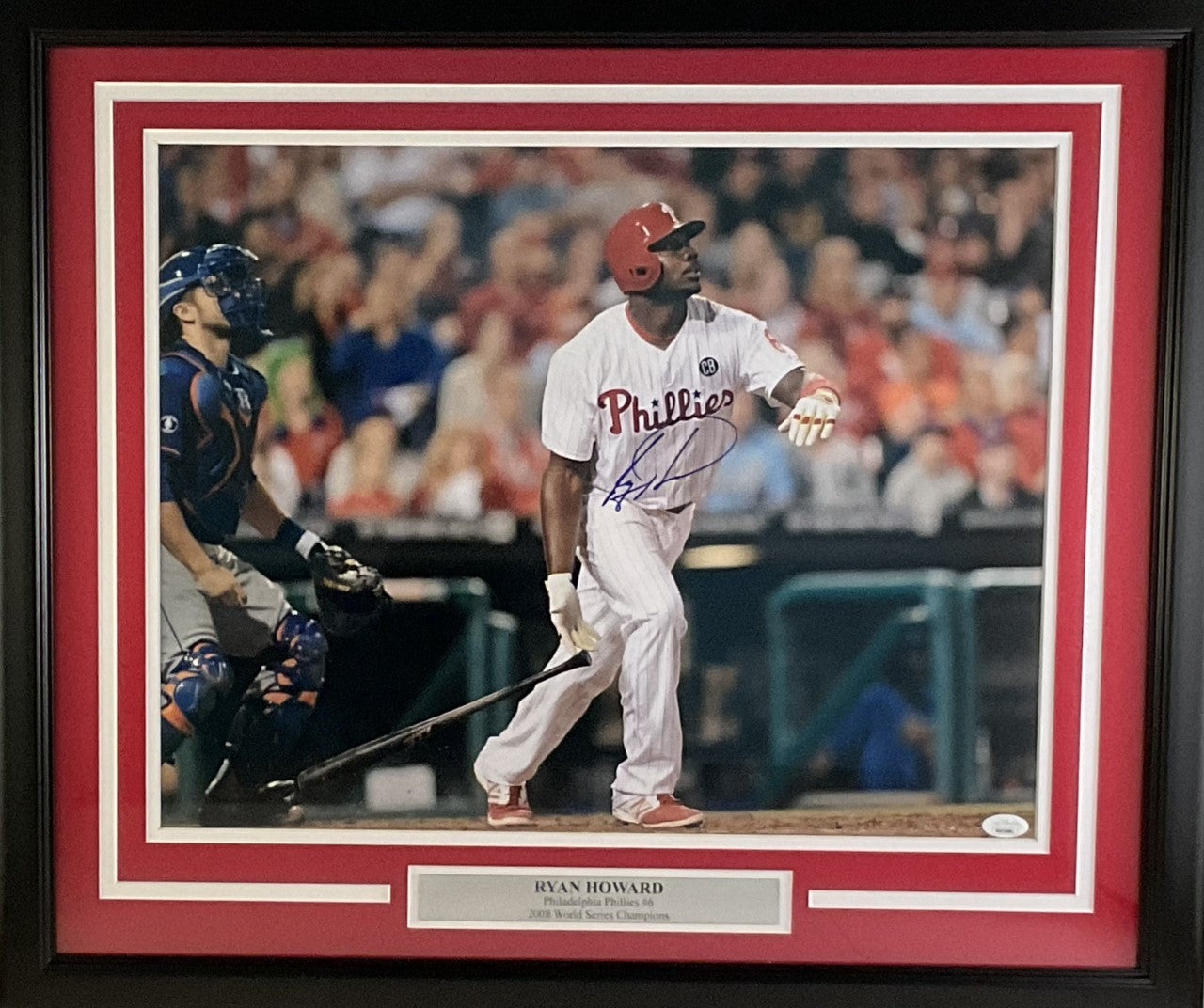 Ryan Howard Autographed 16x20 Philadelphia Phillies Photo Framed