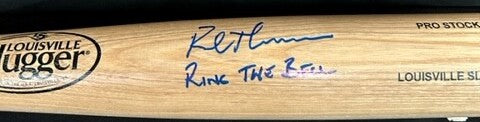 Rob Thomson Philadelphia Phillies Baseball Bat Inscribed "Ring The Bell'.