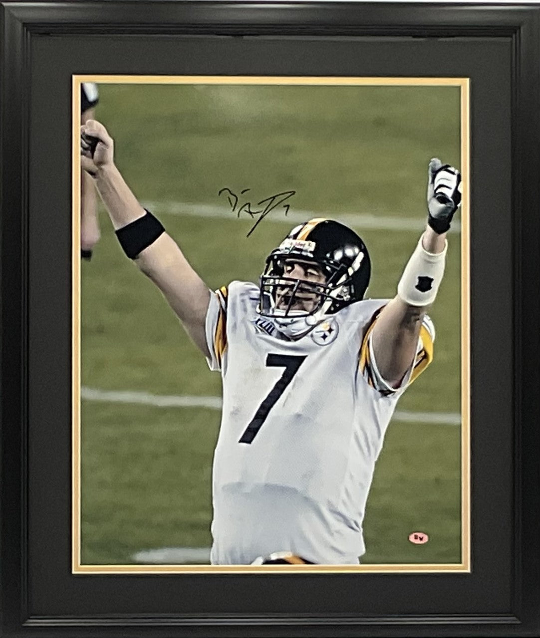 Ben Roethlisberger Autographed and Framed Pittsburgh Steelers Jersey