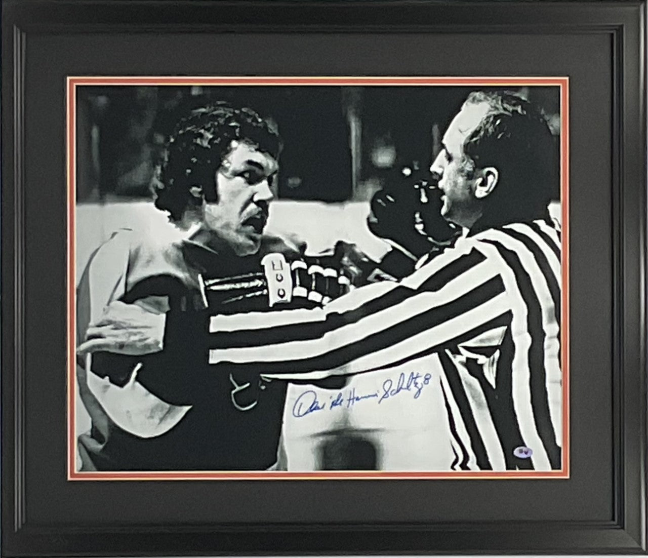 Dave Schultz Philadelphia Flyers Autographed "Fist" 16x20 Photo Framed