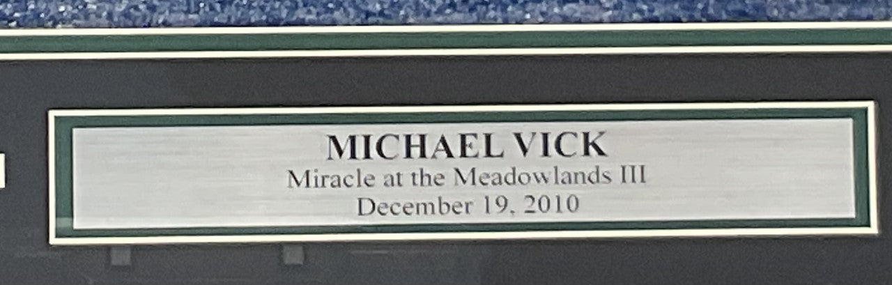 Michael Vick Philadelphia Eagles Autographed "Miracle III" Photo Framed