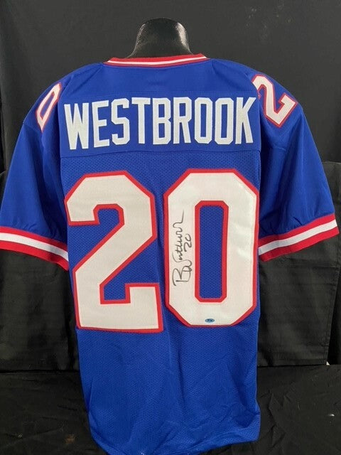 Brian Westbrook Autographed Custom Football Jersey